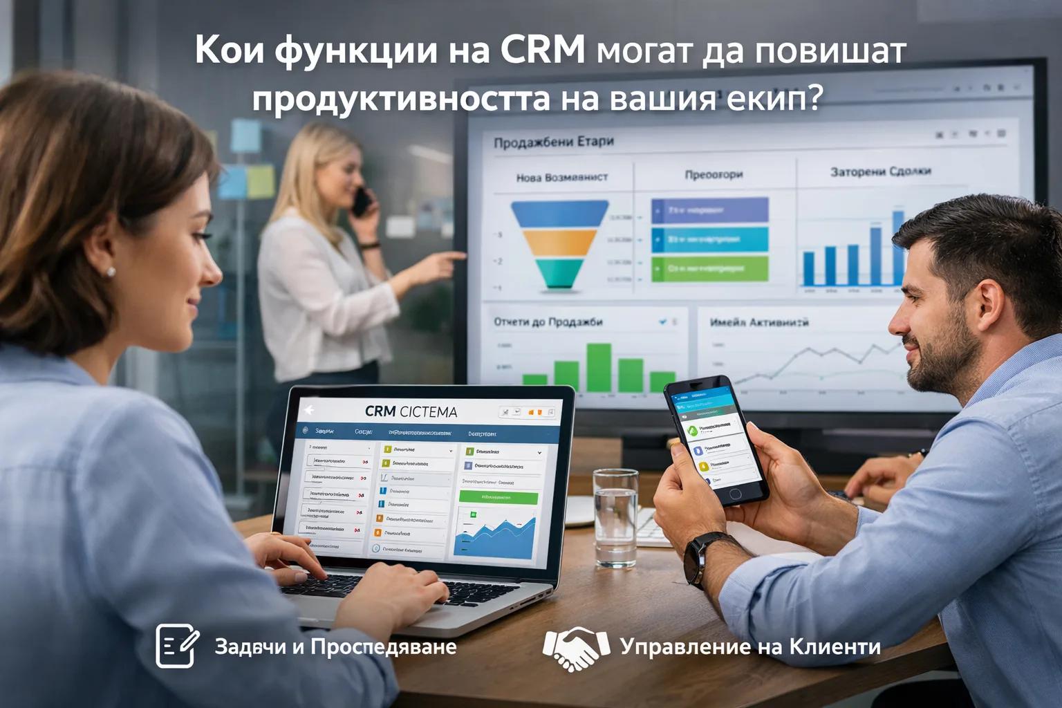 Кои функции на CRM могат да повишат продуктивността на вашия екип?