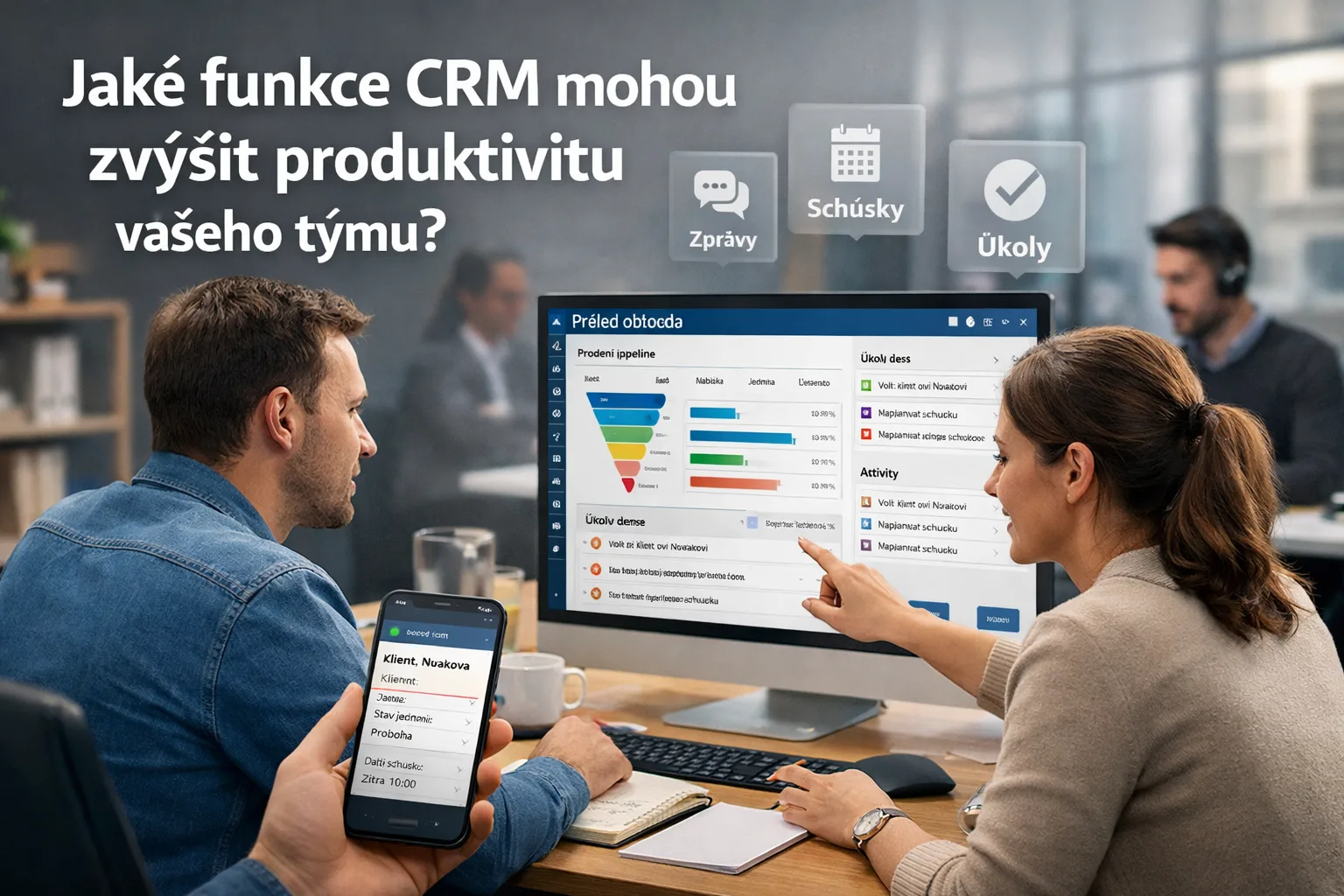 Jaké funkce CRM mohou zvýšit produktivitu vašeho týmu?