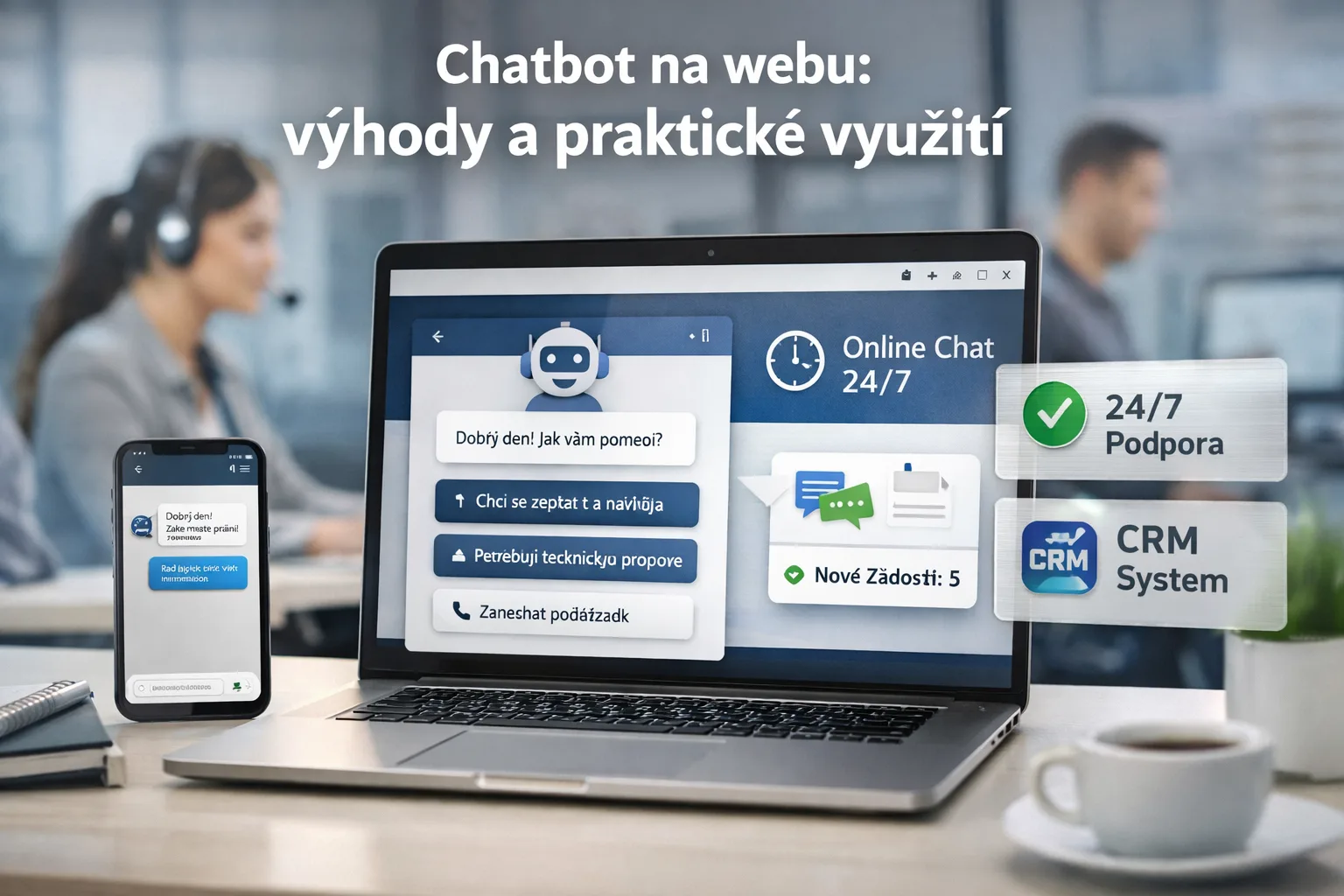 Chatbot na webu: výhody a praktické využití
