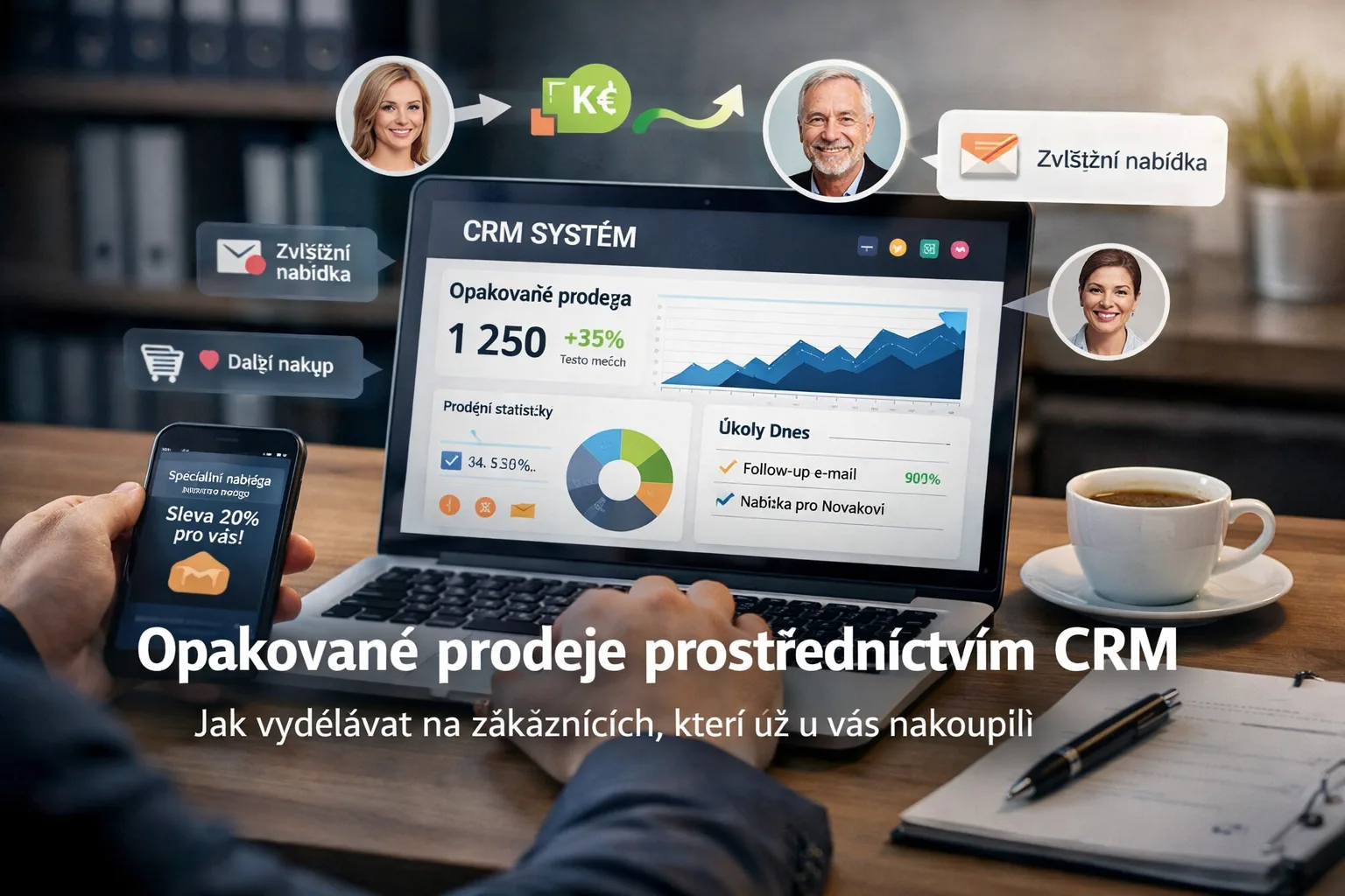 Opakované prodeje prostřednictvím CRM: jak vydělávat na zákaznících, kteří už u vás nakoupili