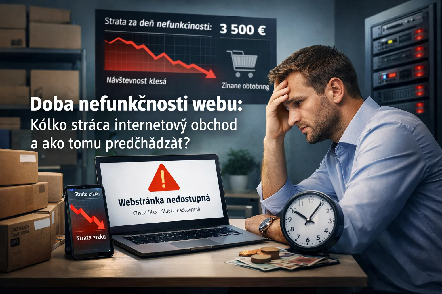 Doba nefunkčnosti webu: koľko stráca internetový obchod a ako tomu predchádzať
