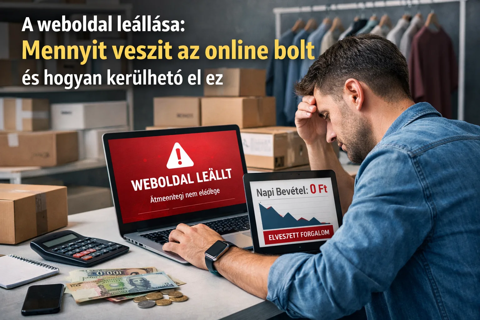 A weboldal leállása: mennyit veszít az online bolt és hogyan kerülhető el ez