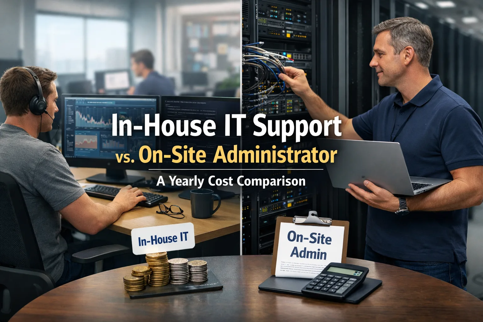 In-House IT Support vs. On-Site Administrator: A Yearly Cost Comparison