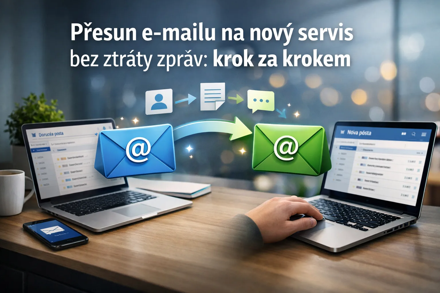 Přesun e-mailu na nový servis bez ztráty zpráv: krok za krokem